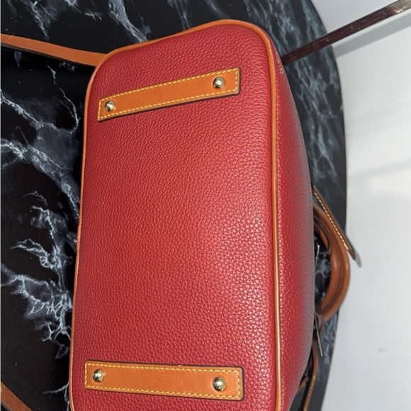 DOONEY & BOURKE Pebble Grain Domed Satchel Handbag Genuine Italian Leather NWT - Picture 7 of 14